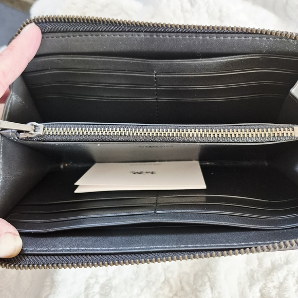 Coach X NASA w/  Space Patches  River Blue Zippered Accordion Wallet 30422 - Picture 5 of 14